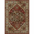 Mayberry Rug 2 ft. 3 in. x 7 ft. 7 in. Home Town Charisma Area Rug, Claret HT7770 2X8